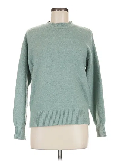 Pre-owned H&m Pullover Sweater In Teal