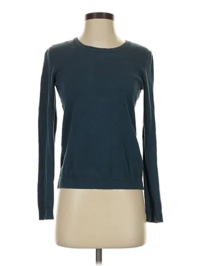 Pre-owned H&m Pullover Sweater In Teal