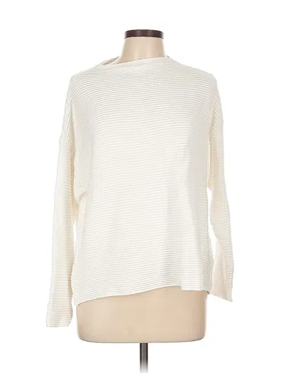 Pre-owned H&m Pullover Sweater In White
