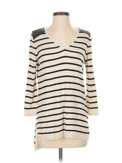 Pre-owned H&m Pullover Sweater In White