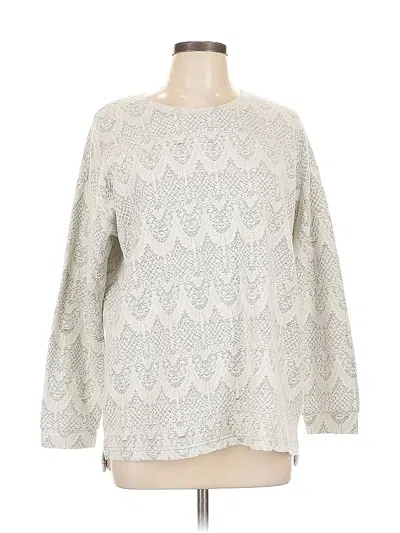 Pre-owned H&m Pullover Sweater In White