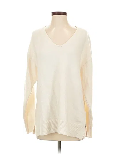 Pre-owned H&m Pullover Sweater In White