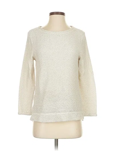 Pre-owned H&m Pullover Sweater In White