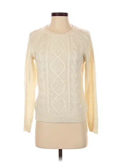 Pre-owned H&m Pullover Sweater In White