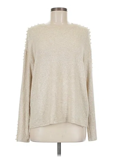 Pre-owned H&m Pullover Sweater In White