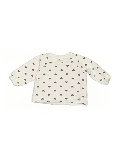 Pre-owned H&m Babies' Pullover Sweater In White