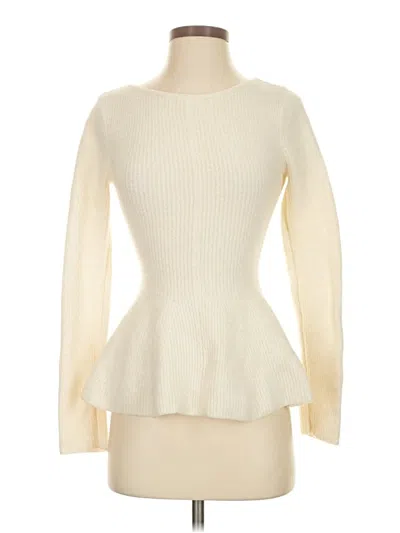Pre-owned H&m Pullover Sweater In White