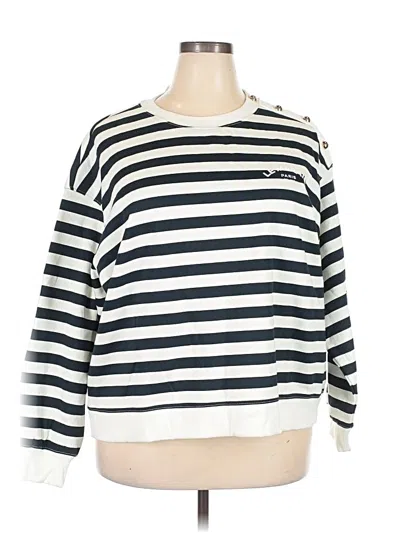 Pre-owned H&m Pullover Sweater In White