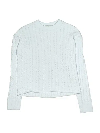 Pre-owned H&m Kids' Pullover Sweater In White