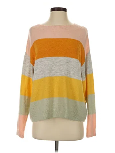 Pre-owned H&m Pullover Sweater In Yellow