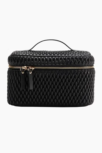 H&m Quilted Boxy Makeup Bag In Black