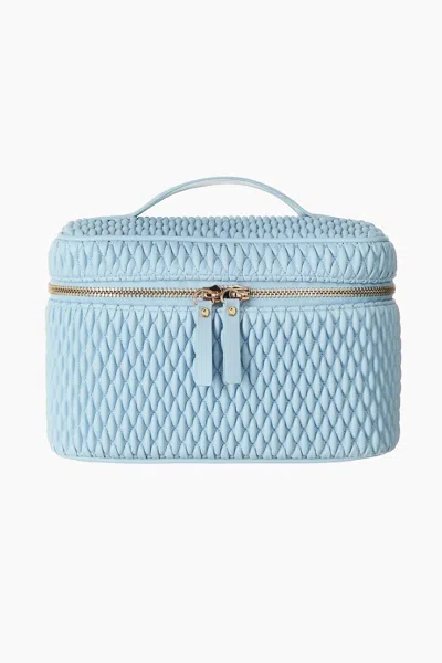 H&m Quilted Boxy Makeup Bag In Blue