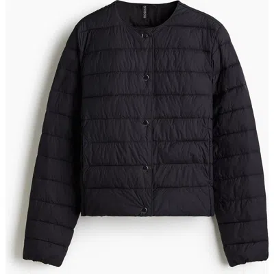 H&m Quilted Jacket In Black