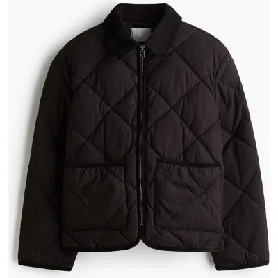 H&m Quilted Jacket In Black