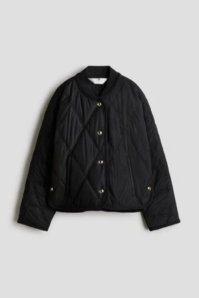 H&m Kids'  Quilted Jacket In Black