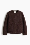 H&m Quilted Jacket In Brown