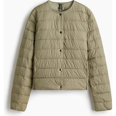 H&m Quilted Jacket In Green