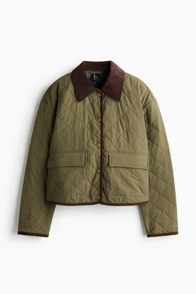 H&m Quilted Jacket In Multi