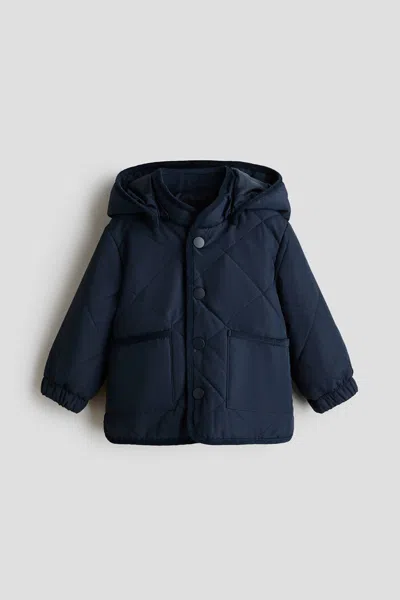 H&m Quilted Jacket In Yellow
