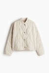 H&m Quilted Jacket In Neutral