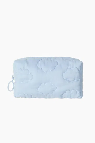 H&m Quilted Makeup Bag In Light Blue
