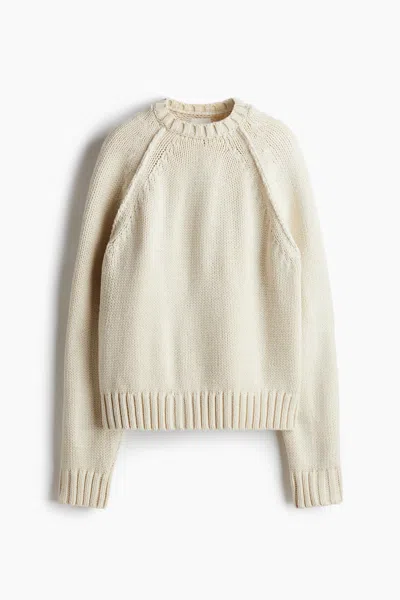 H&m Raglan-sleeved Sweater In Neutral
