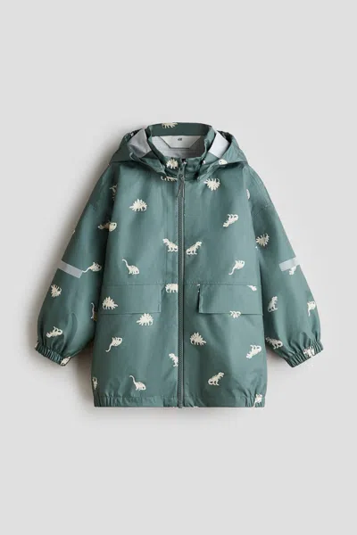 H&m Kids' Rain Jacket In Green