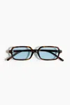 H&m Rectangular Sunglasses In Brown/tortoiseshell Pattern