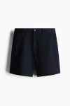 H&m Regular Fit Cotton Chino Shorts In Blue