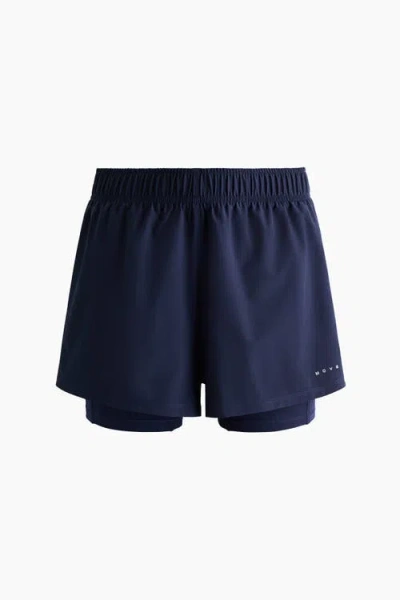 H&m Regular Fit Running Shorts With Drymove In Blue