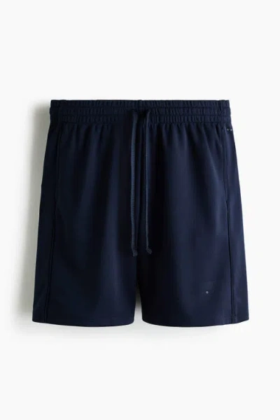 H&m Regular Fit Sports Shorts With Drymove In Blue
