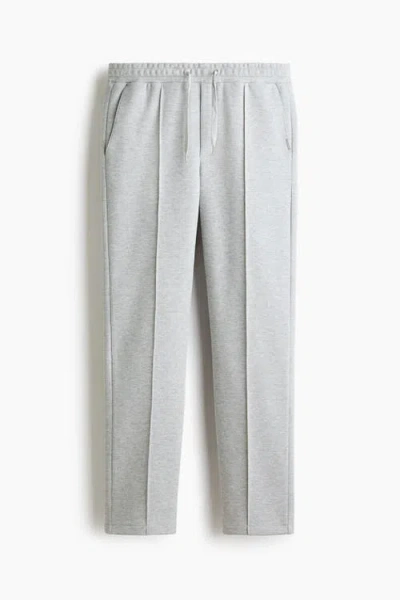 H&m Regular Fit Tailored Joggers In Gray