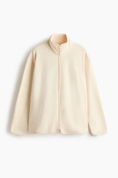 H&m Regular-fit Fleece Activewear Jacket In Gray