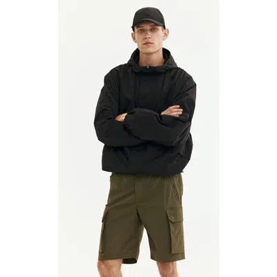 H&m Regular-fit Nylon Cargo Shorts In Black