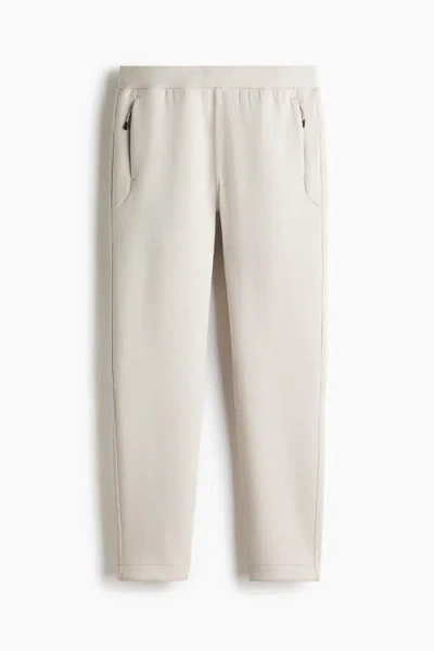 H&m Regular-fit Tapered Sports Joggers With Drymove In Gray
