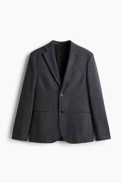 H&m Regular-fit Wool-blend Jacket In Gray