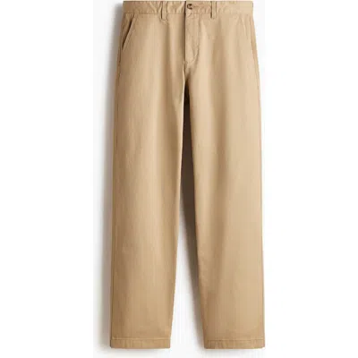 H&m Relaxed Fit Cotton Chinos In Brown