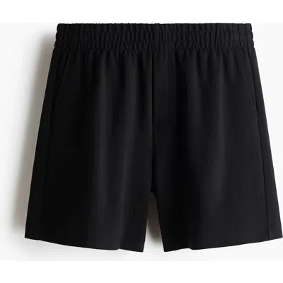 H&m Relaxed Fit Interlock Shorts In Black