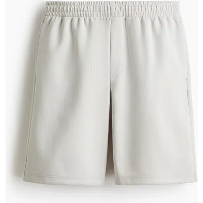 H&m Relaxed Fit Interlock Shorts In White
