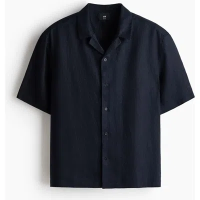 H&m Relaxed Fit Linen Resort Shirt In Multi