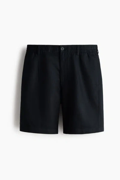H&m Relaxed Fit Linen-blend Shorts In Multi