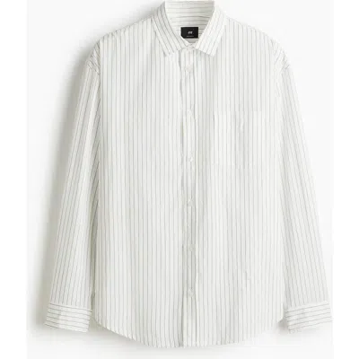 H&m Relaxed Fit Shirt In White