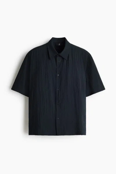 H&m Relaxed Fit Shirt In Black