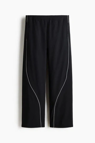 H&m Relaxed Fit Track Pants In Black
