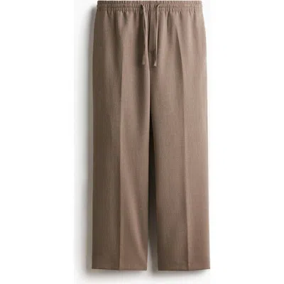 H&m Relaxed Fit Trousers In Brown