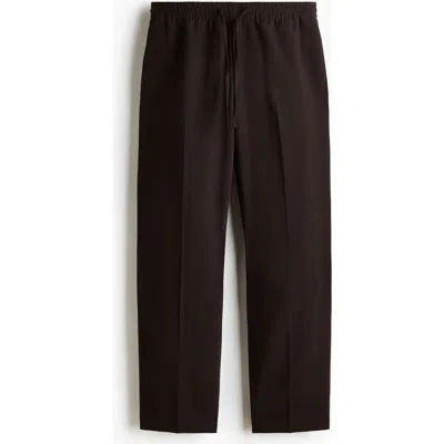 H&m Relaxed Fit Trousers In Brown