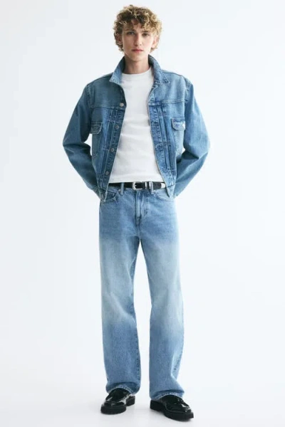 H&m Relaxed Jeans In Blue
