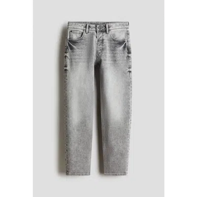 H&m Kids'  Relaxed Tapered Fit Jeans In Gray