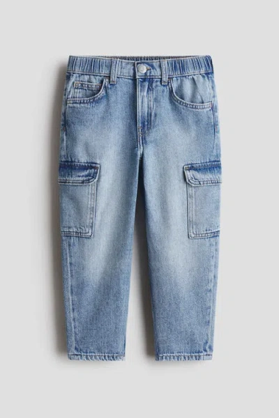 H&m Kids'  Relaxed Tapered Fit Jeans In Blue