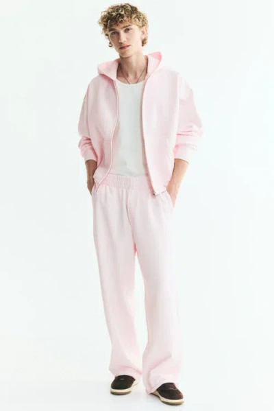 H&m Relaxed-fit Cotton Sweatpants In Pink